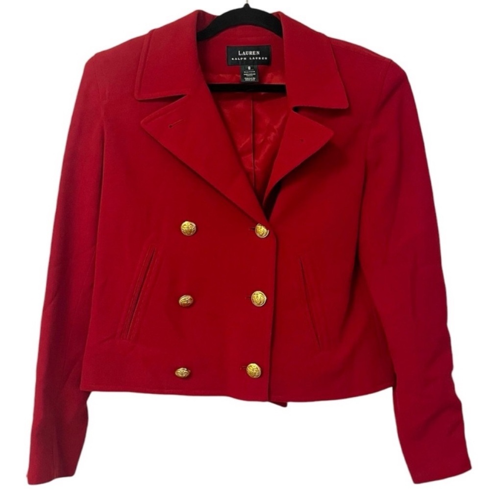 Ralph Lauren Vintage Wool Red Blazer